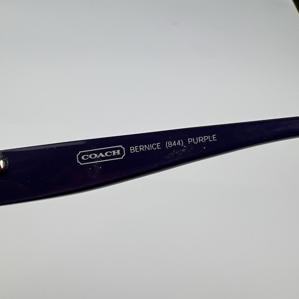 Coach Bernice 844 Purple Eyeglasses Womens Full Rim  51-18-130 Frames Only - Picture 10 of 13